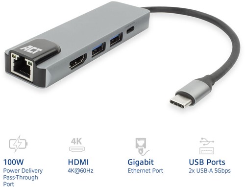 Dockingstation ACT AC7091 5-in-1-2
