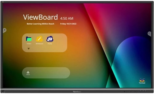 Touchscreen ViewSonic IFP6550-5F, 165,1cm (65"), 400 cd/m², 1,07 miljard kleuren, 3840 x 2160 Pixels, 4K Ultra HD