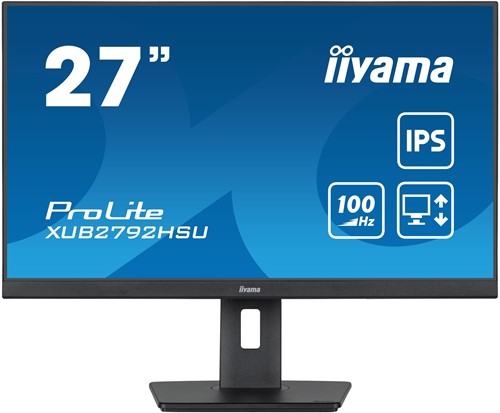 Monitor iiyama ProLite XUB2792HSU-B6 computer monitor 27", Full HD, 1920x1080 pixels, hoogte instelbaar