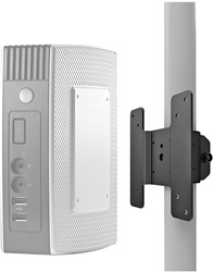 Bevestigingsbeugel Neomounts voor bevestiging mini PC aan de paal van een monitorarm, VESA 75x75mm en 100x100mm, zwart