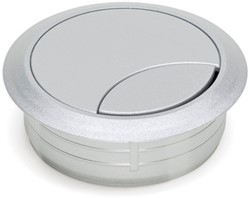 Kabeldoorvoer rond 60mm alu gelakt RAL9006