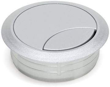 Kabeldoorvoer rond 60mm alu gelakt RAL9006