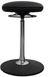 Dynamische stahulp BeSteady, stof Radio 8033 zwart, verkorte gasveer (43–54)