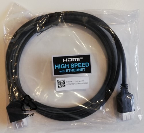 Kabel HDMI high speed + ethernet male/male  1,5 meter zwart (zolang de voorraad strekt)