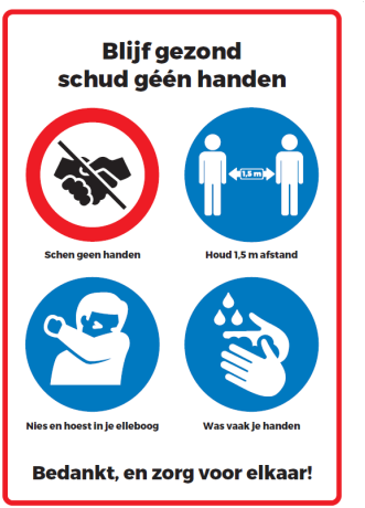 Waarschuwingssticker 'Overzicht pictogrammen' A4 vinyl non-permanent
