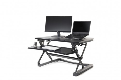 Bureauverhoger B&E Sit-Stand Desk Riser 2 zwart-2