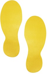 Vloermarkering voet Durable 90 x 240 x 0,7 mm geel pak/5