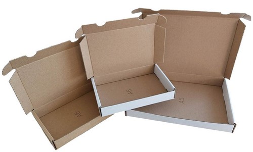 Brievenbusbox 170x115x30mm bruin pk/50