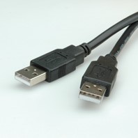 Kabel USB 2.0 A-A  1,8 meter zwart-2