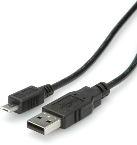 Kabel USB 2.0 micro 3 meter zwart
