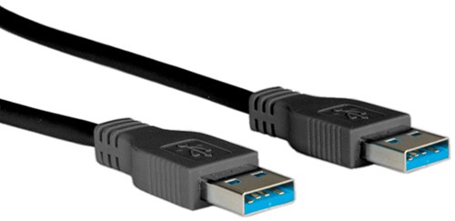 Kabel USB 3.0 A-A  3 meter zwart