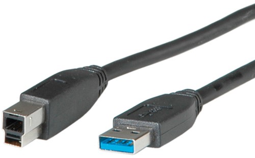 Kabel USB 3.0 A-B  3 meter zwart