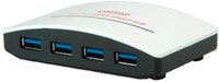 USB hub 3.0 4 poorten zwart