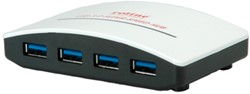 USB hub 3.0 4 poorten zwart