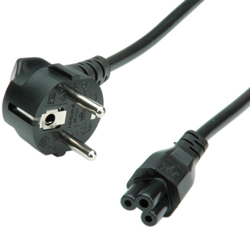 Kabel stroom C5 1,8 meter zwart