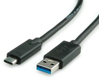 Kabel USB 3.1 A-C  1 meter zwart-2