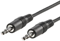Kabel audio 3,5mm male/male  2 meter zwart