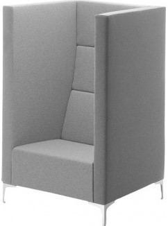 Bank Cara highline, hoog, 150cm, compleet gestoffeerd, onderstel diverse kleuren
