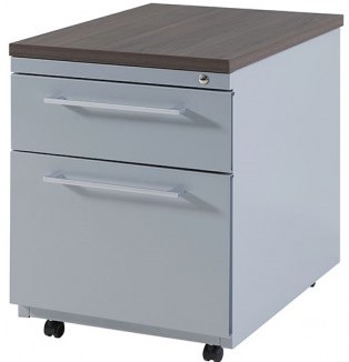 Ladenblok Carré verrijdbaar, 1 lade met pennenbakje en 2 laden 44x60x58 (BxDxH)