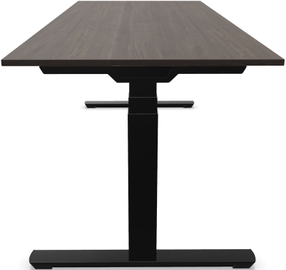 Bureau Crew T 180x80cm, T-poten elektrisch hoogte verstelbaar 65-130cm, frame zwart (SS), blad 25mm Piment Essen (PE), bediening met geheugen, (excl. eventuele verzendkosten)-3