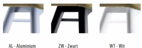 Carvi 4-poots, metalen frame, kuip gestoffeerd, in diverse uitvoeringen-2