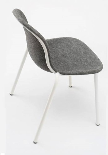 Stoel model LJ2, schaal PET felt dark grey