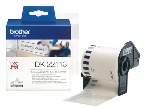 Etiket Brother  62mmx15,24m duurzaam film continue lengte  DK-22113-3