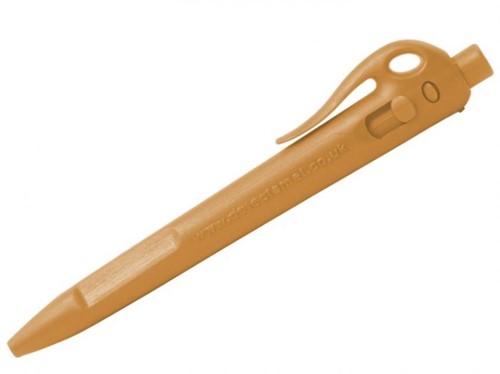 Tufftip pen Elephant met clip, oranje behuizing, blauwe inkt-3