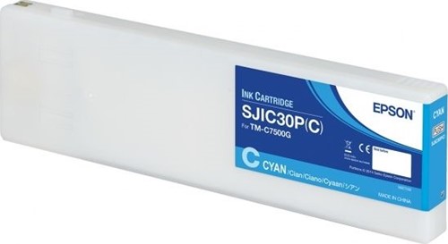 Inktcartridge Epson ColorWorks TM-C7500G cyaan glossy SJIC30P(C)