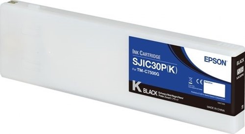 Inktcartridge Epson ColorWorks TM-C7500G zwart glossy SJIC30P(K)