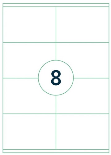 Etiket A4 105x 74mm Rillprint ds/800 