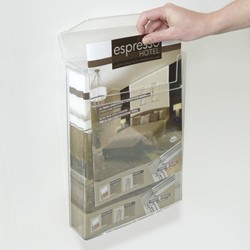 Folderbakje A4 outdoor met afsluitklep