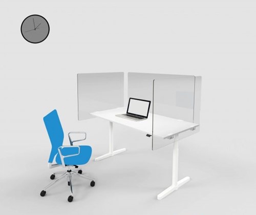 Preventiescherm 160x 80cm incl. bevestigingsmateriaal