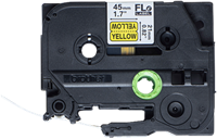 Brothertape FL-E6511 45mm zwart op geel voorgestanste kabelvlag-3