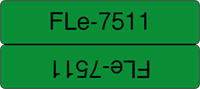 Brothertape FL-E7511 45mm zwart op groen voorgestanste kabelvlag-2