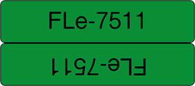 Brothertape FL-E7511 45mm zwart op groen voorgestanste kabelvlag-2