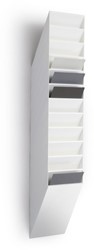 Folderhouder Flexiboxx A4 staand wit set/12  incl. afdekplaat