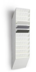 Folderhouder Flexiboxx A4 liggend wit set/12  incl. afdekplaat