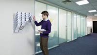 Folderhouder Flexiboxx A4 staand zwart set/6 incl. afdekplaat-3