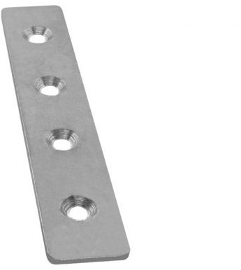 Connector recht t.b.v. Roomdivider de luxe, set/2 (voor montage boven en onder)