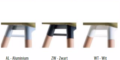 Stoel Carvi 4-poots, houten frame, kuip gestoffeerd, in diverse uitvoeringen-2