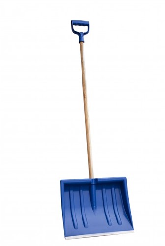 Sneeuwschuiver met houten steel