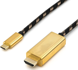Kabel Roline gold USB type C - HDMI adapterkabel M/M 2m