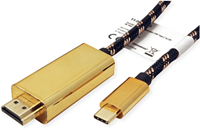 Kabel Roline gold USB type C - HDMI adapterkabel M/M 2m-2