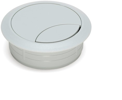 Kabeldoorvoer rond 60mm licht grijs