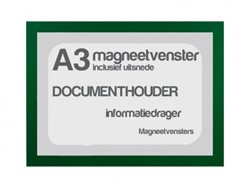 Magneetvenster TNP A3 incl. uitsnede groen