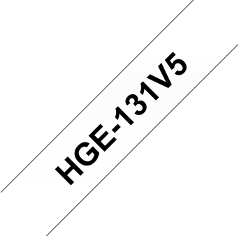 Brothertape HGE-M931V5 12mm zwart op mat zilver high grade pk/5-2