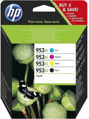 Inktcartridge HP 3HZ52AE (953XL) zwart + 3 kleuren