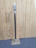 Desinfectiezuil RVS paal 130cm voor losse flacon met pomp