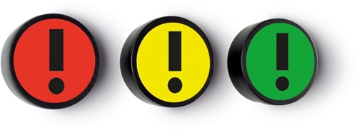Impressiemagneet Attention Smit Visual, verschillende kleuren pak/5